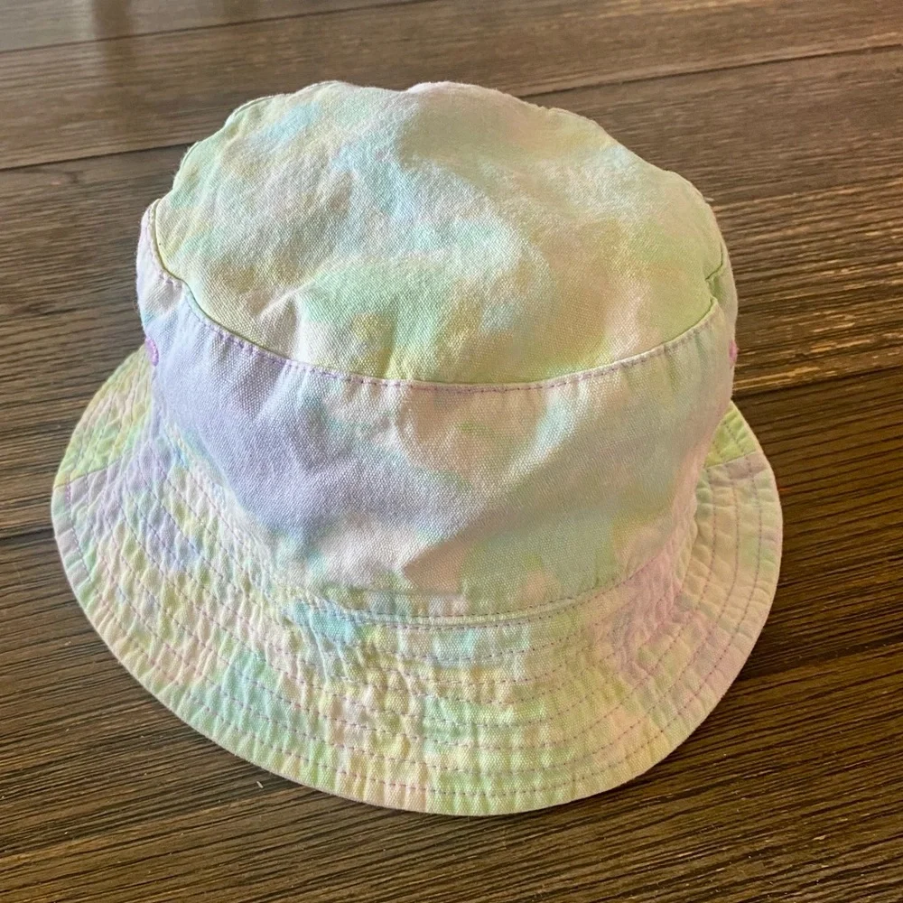 Bucket Hat Bundle Toddler Girl’s Two Pink Cat Ears Tie Dye Purple Reversible